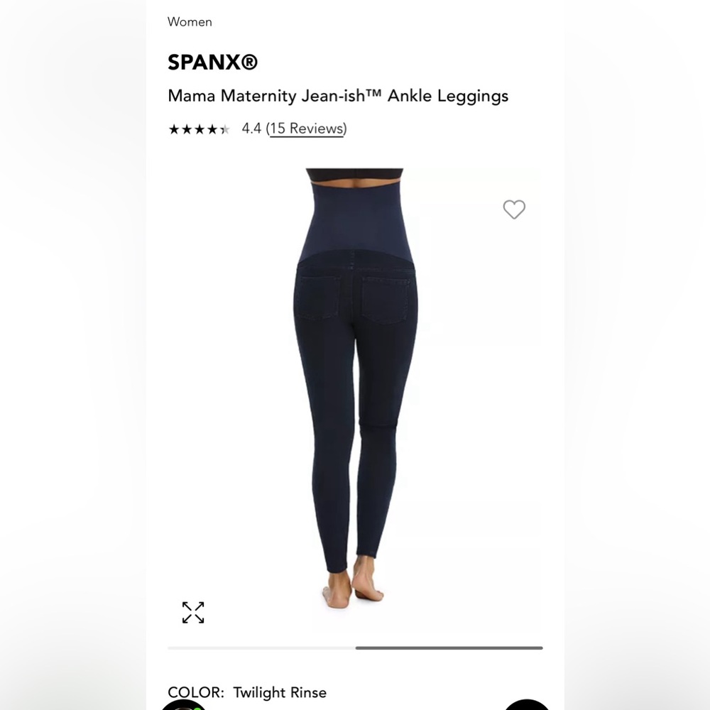 Spanx Mama Maternity Jean-ish ankle leggings - XL - Twilight Rinse